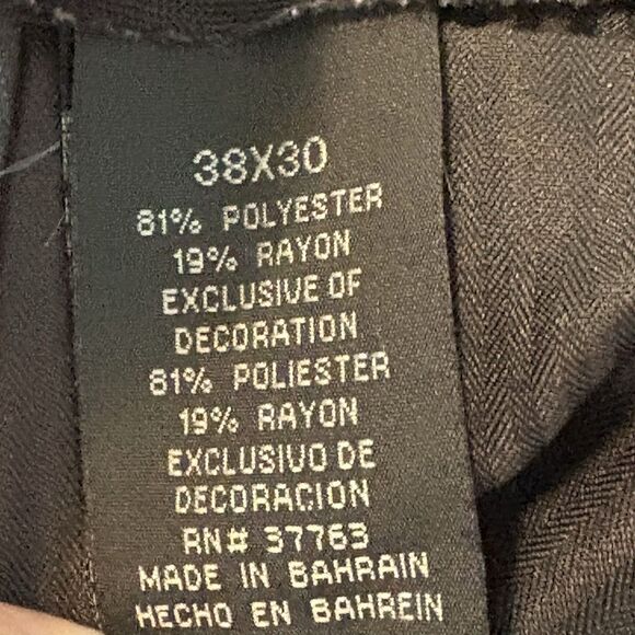 Perry Ellis Pants Mens 39x29.5 (tag 38x30) Gray Pleated Trousers Slacks‎ Dadcorp - Picture 4 of 8